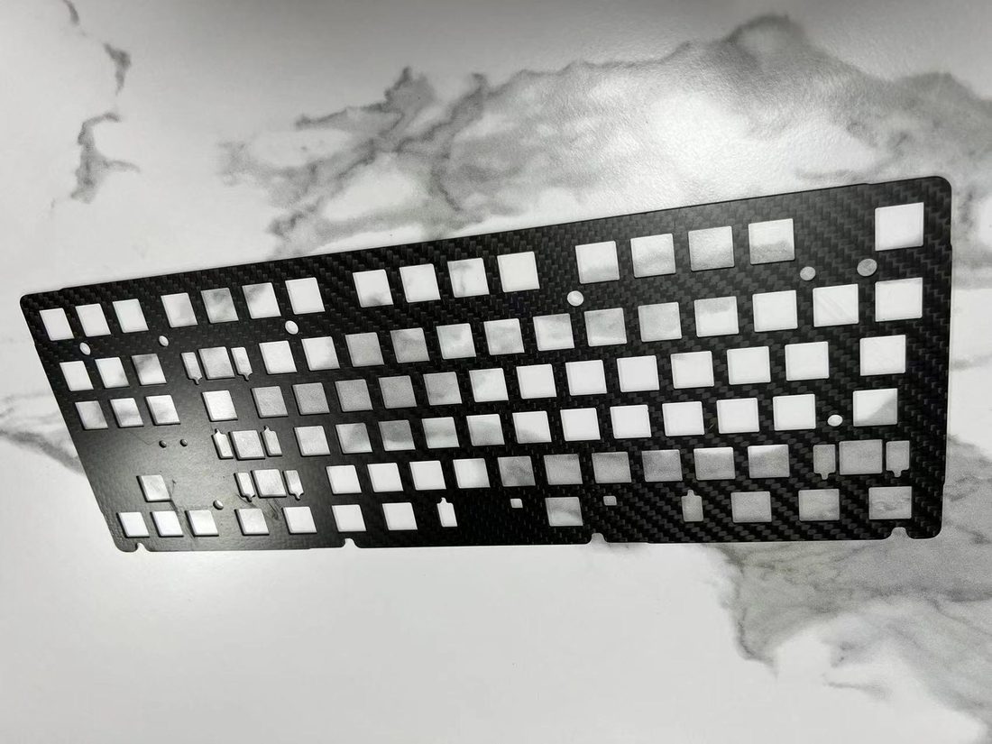 Custom carbon fiber keyboard case housing