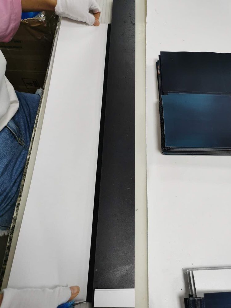 Carbon fiber prepreg material prepared for layup