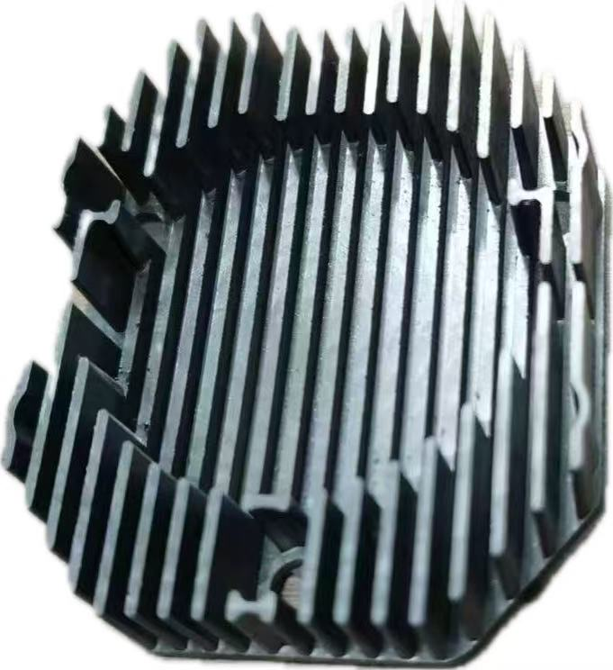 Electronic heat sink made from graphene thermal composite plastic